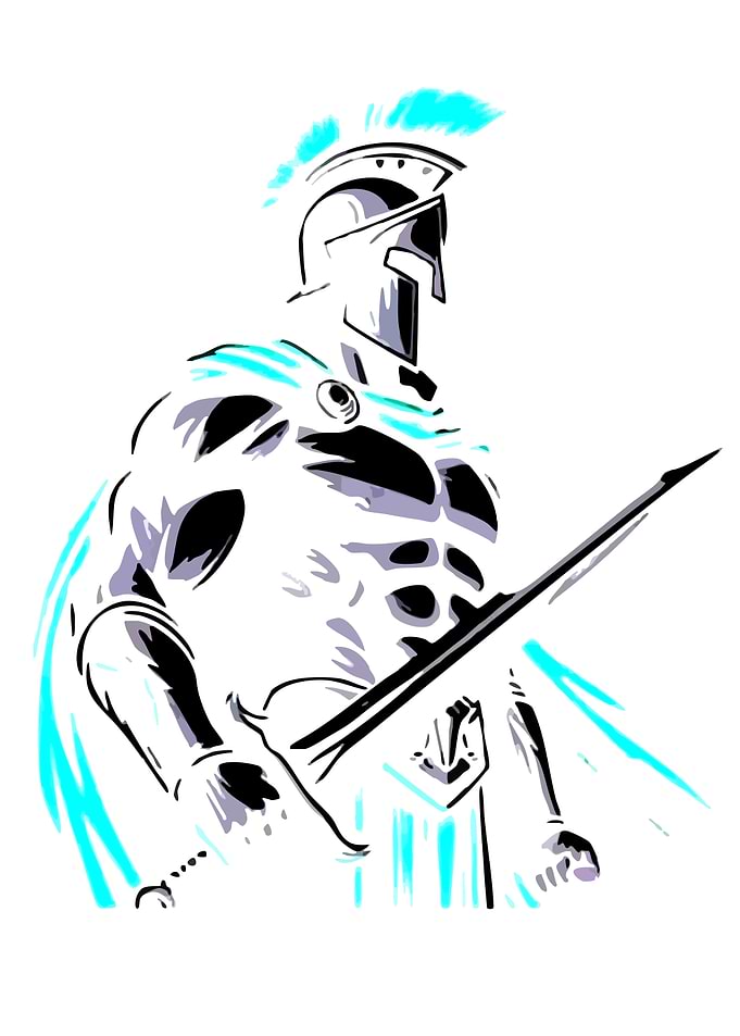 Spartan Warrior with Sword