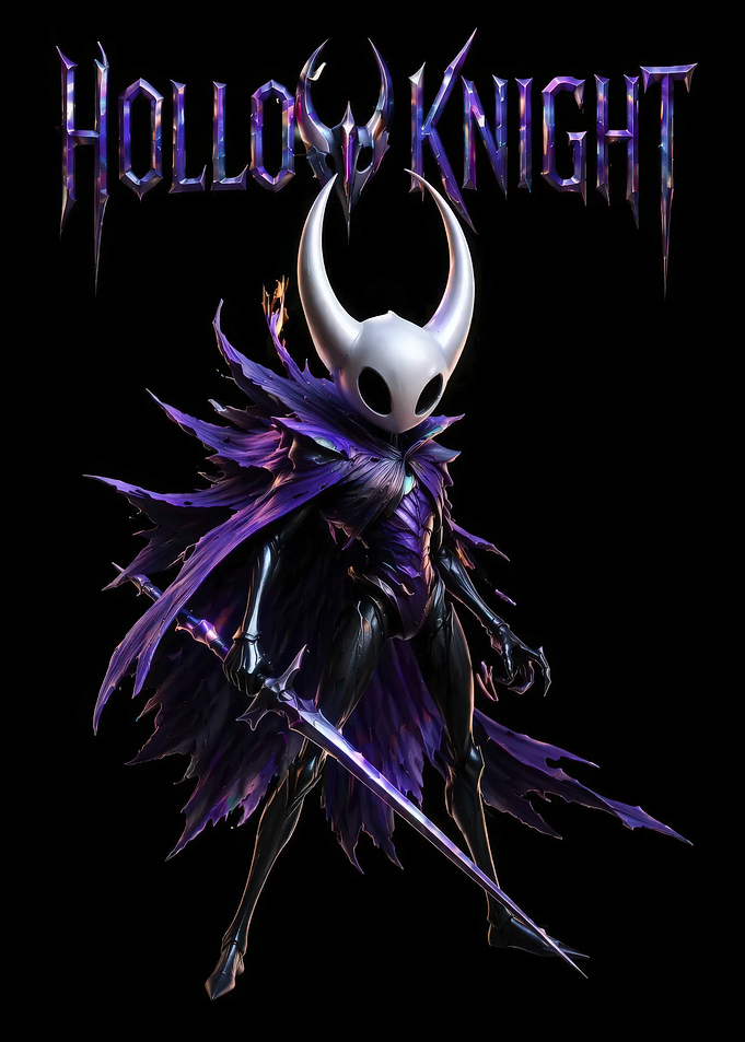 Hollow Knight Character with Sword