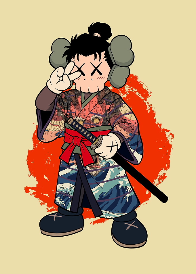 Samurai Character x KAWS