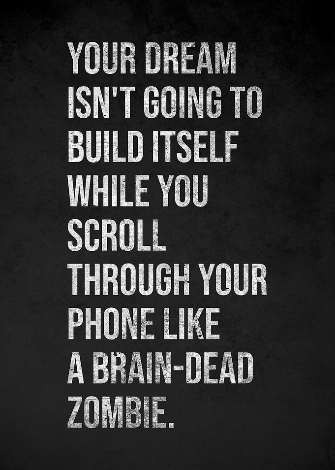 YOUR DREAM Motivational Text Art