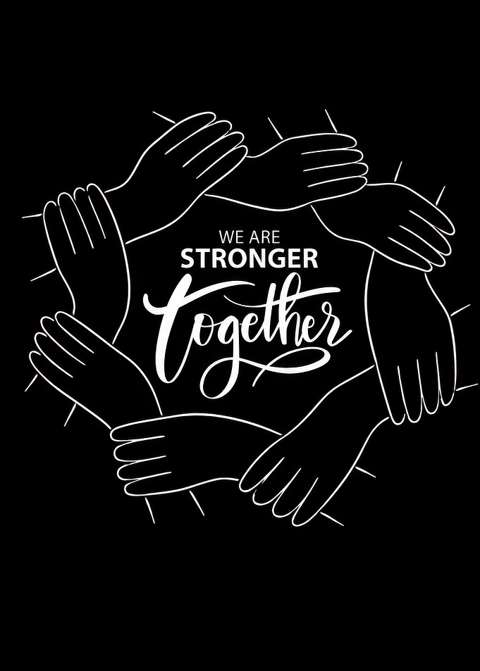 We Are Stronger Together Hands