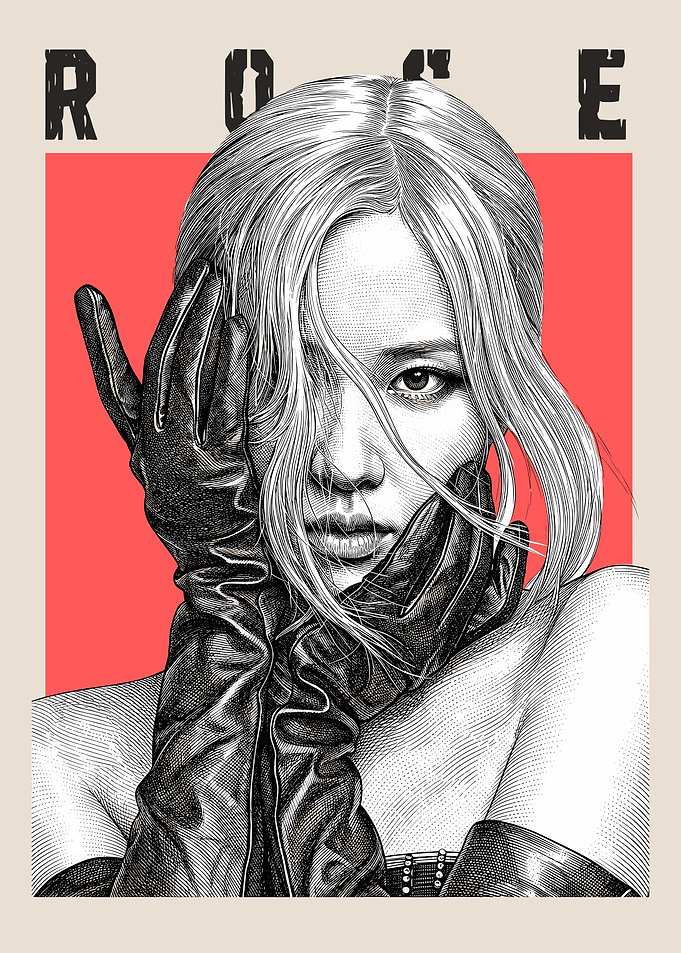 Rose Blackpink Portrait