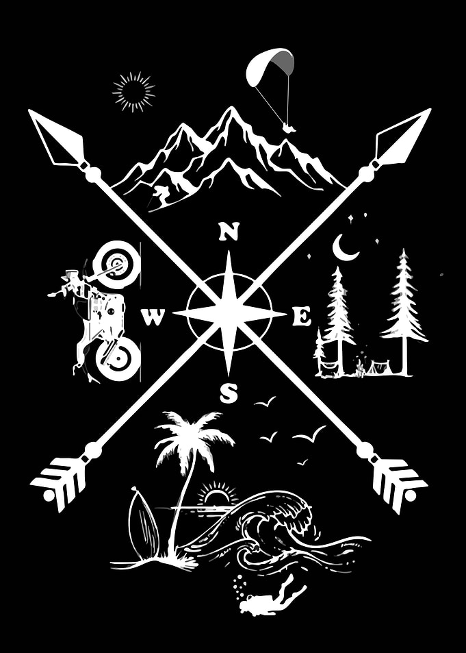 Adventure Compass with Diverse Activities