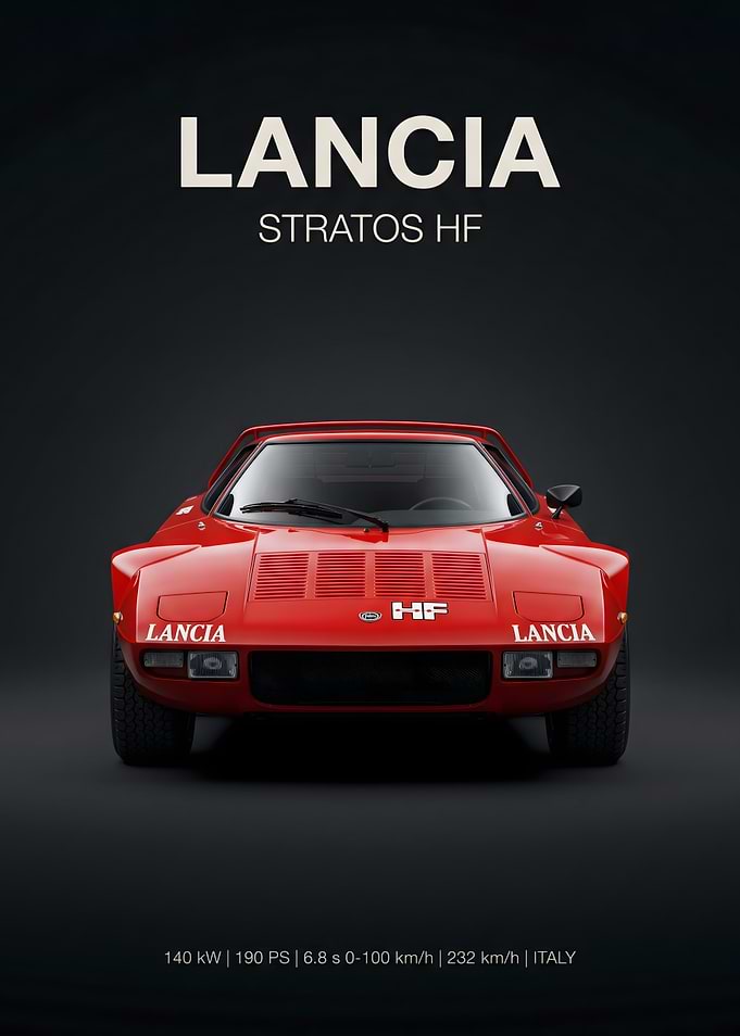 Lancia Stratos HF Poster