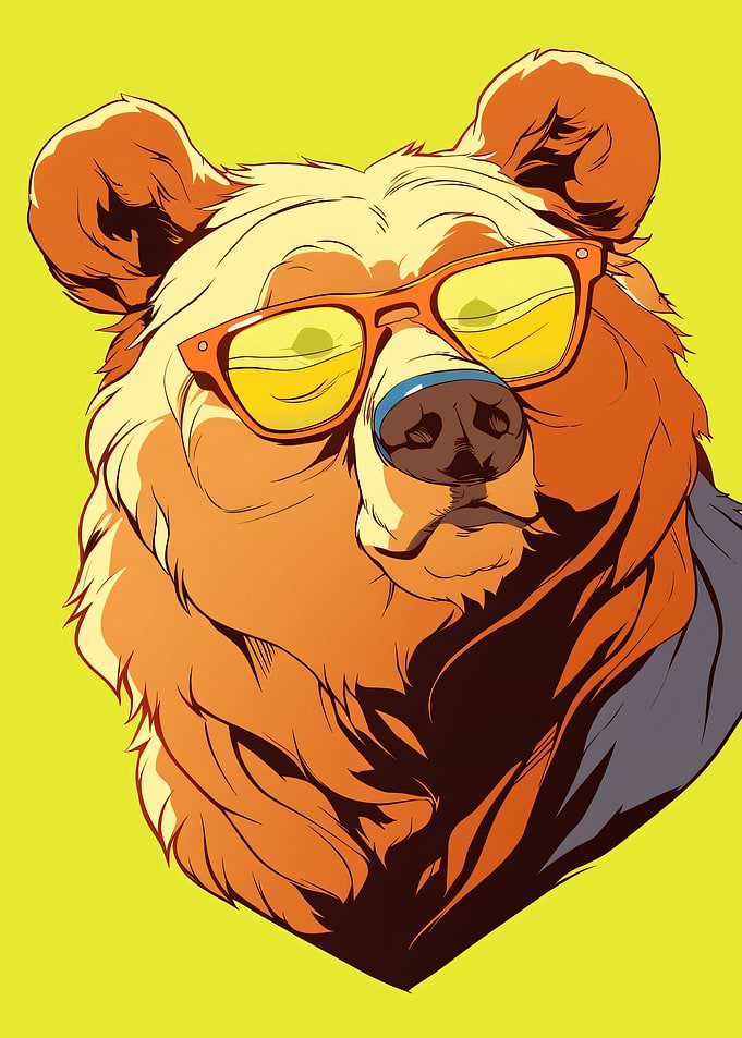 Cool Bear Wearing Sunglasses