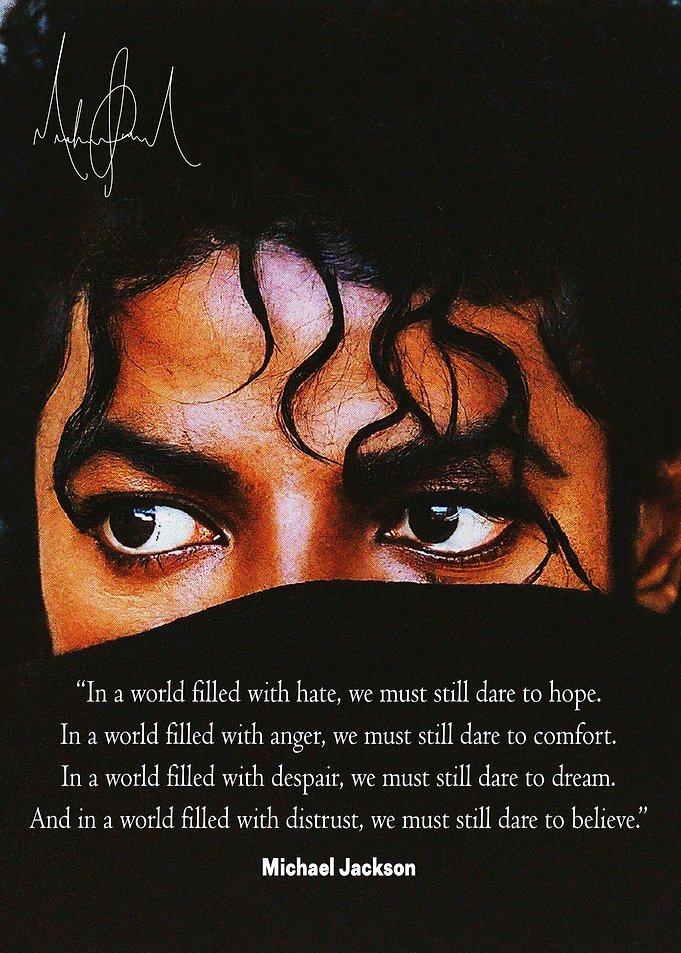 Michael Jackson Quote Poster