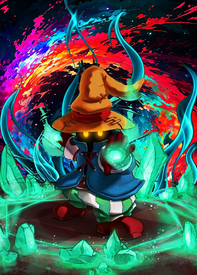 Vivi casting a spell