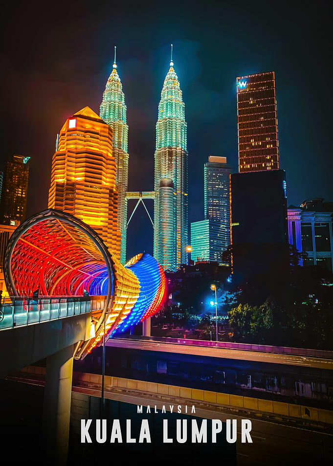 Kuala Lumpur Cityscape at Night