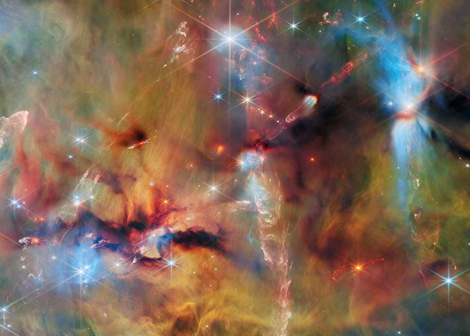 Cosmic Nebula with Stars