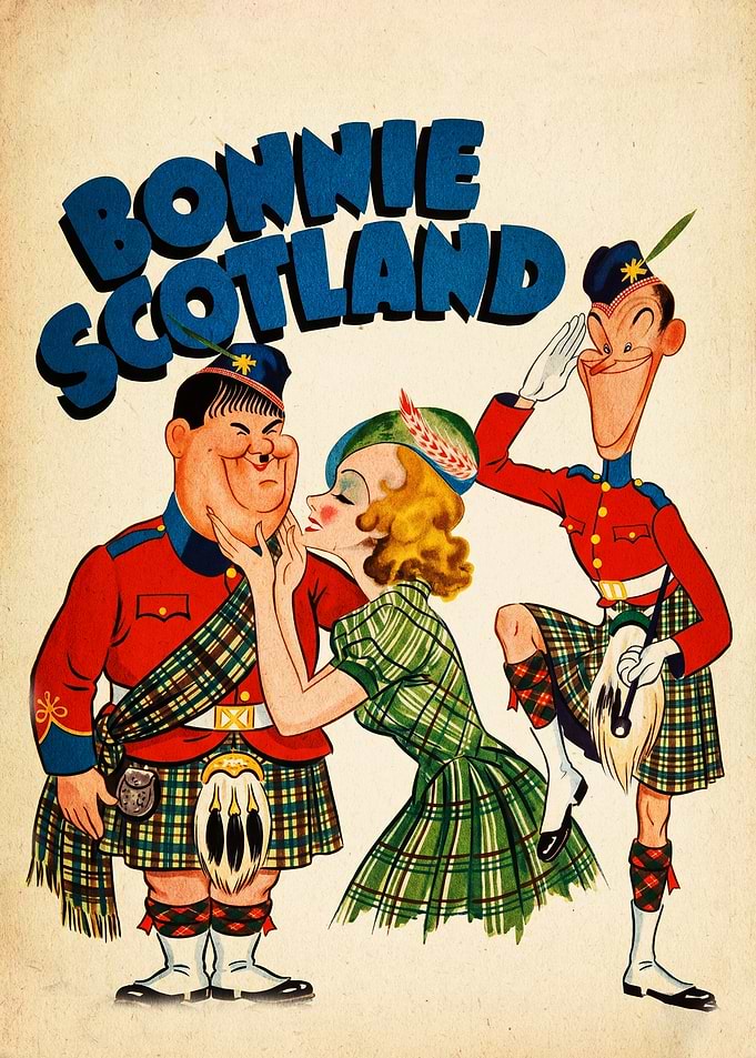 Bonnie Scotland Cartoon Poster