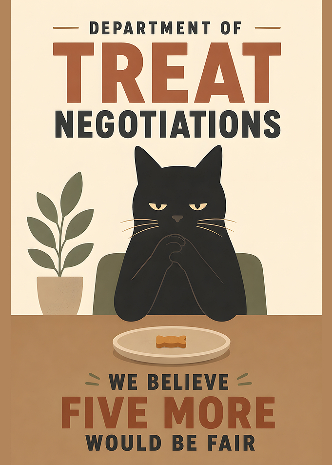 Cat Negotiating for Treats