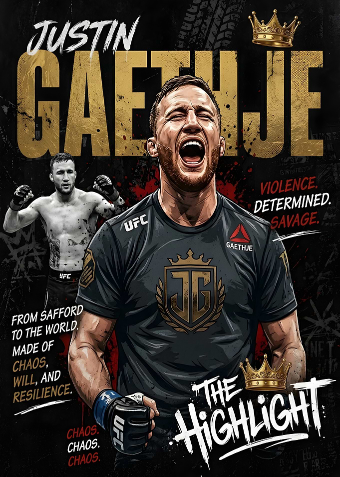 Justin Gaethje The Highlight Poster