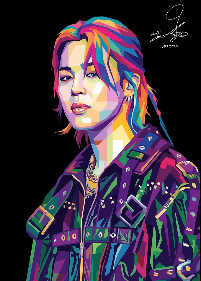 Jimin Pop Art Portrait