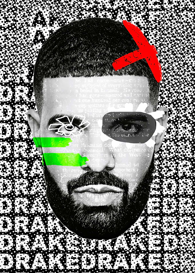 Drake Pop Art Portrait