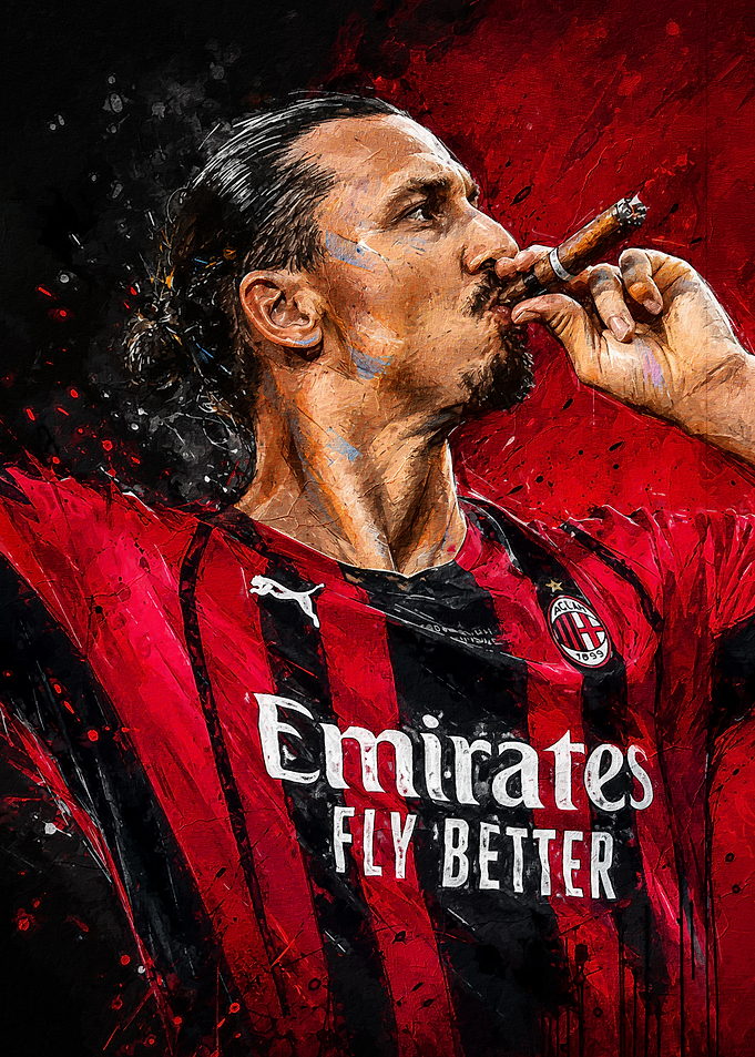 Zlatan Ibrahimović Smoking Cigar
