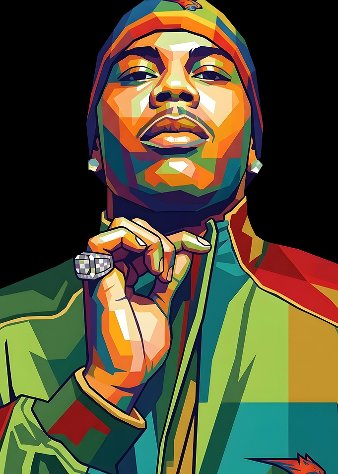 Nelly Pop Art Portrait