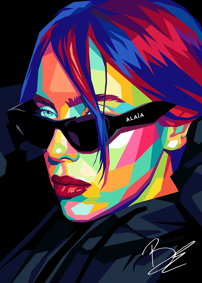 Billie Eilish Potrait Art