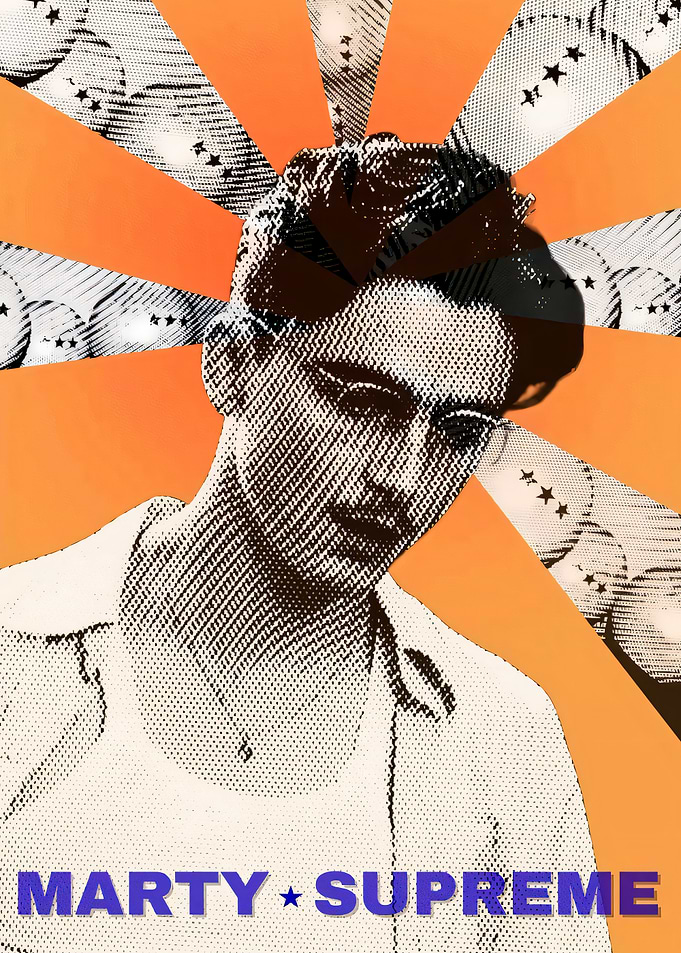 Marty Supreme Pop Art Portrait
