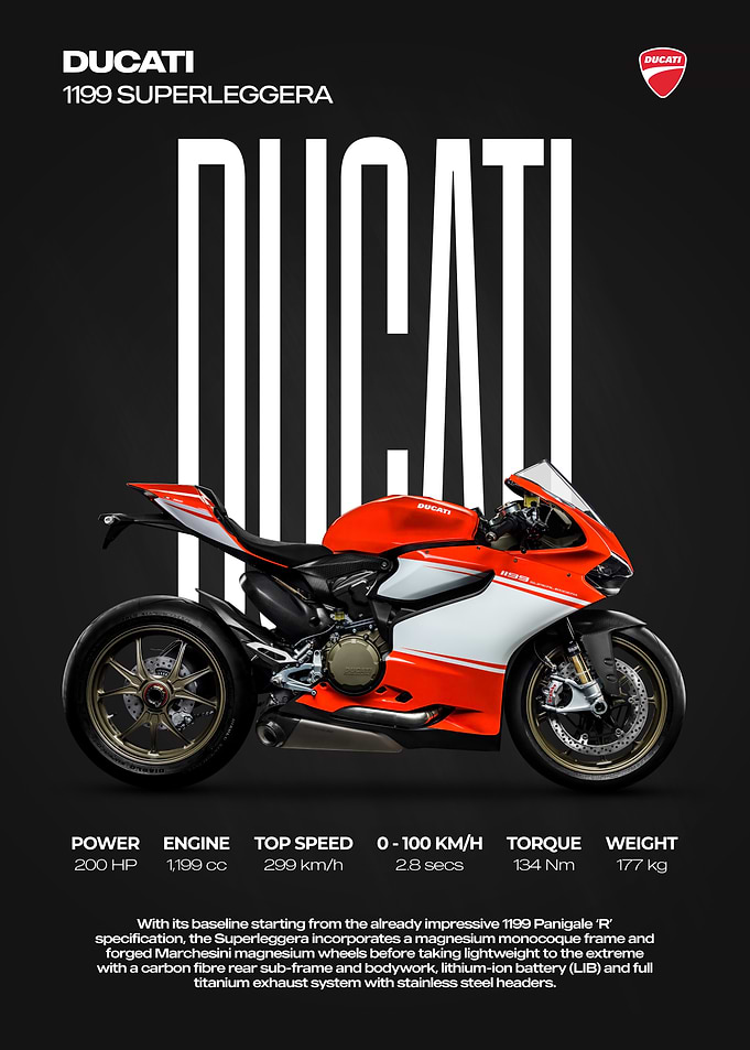 Ducati 1199 Superleggera Motorcycle