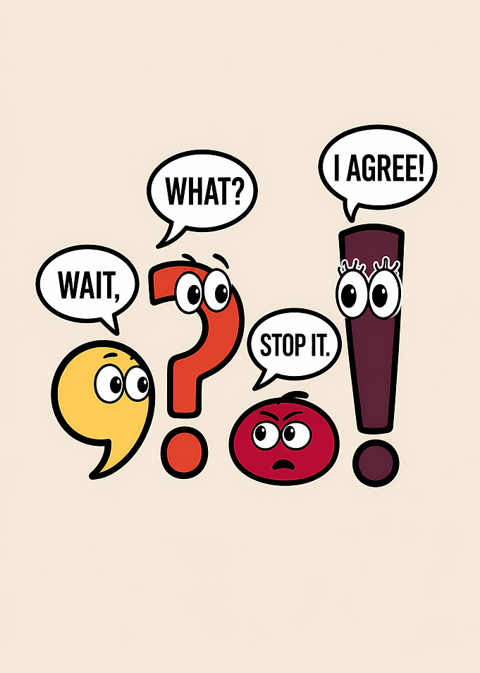 Punctuation Characters Arguing