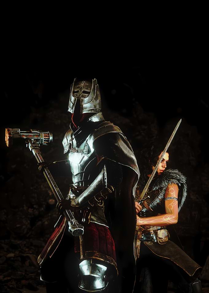 Fantasy Warriors in Armor