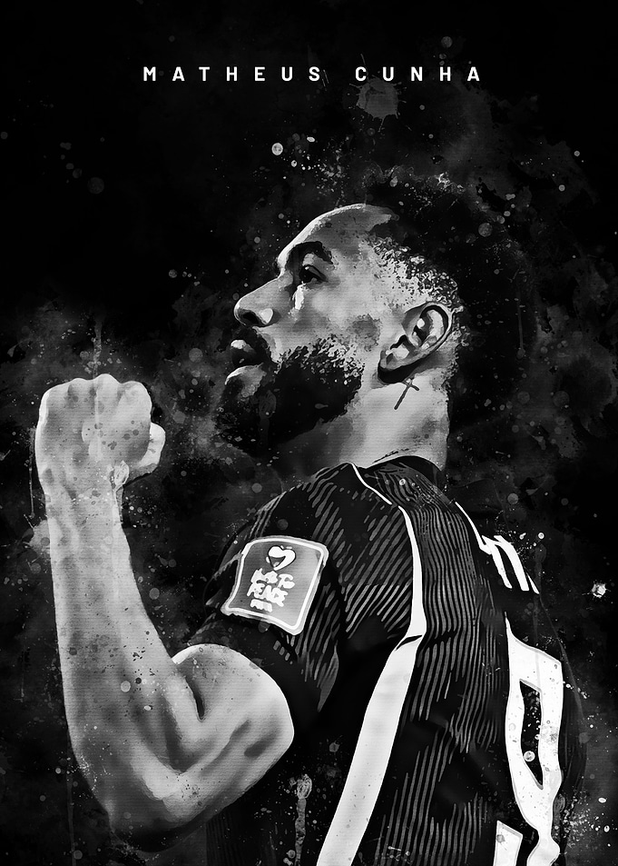 Matheus Cunha Soccer Player Portrait
