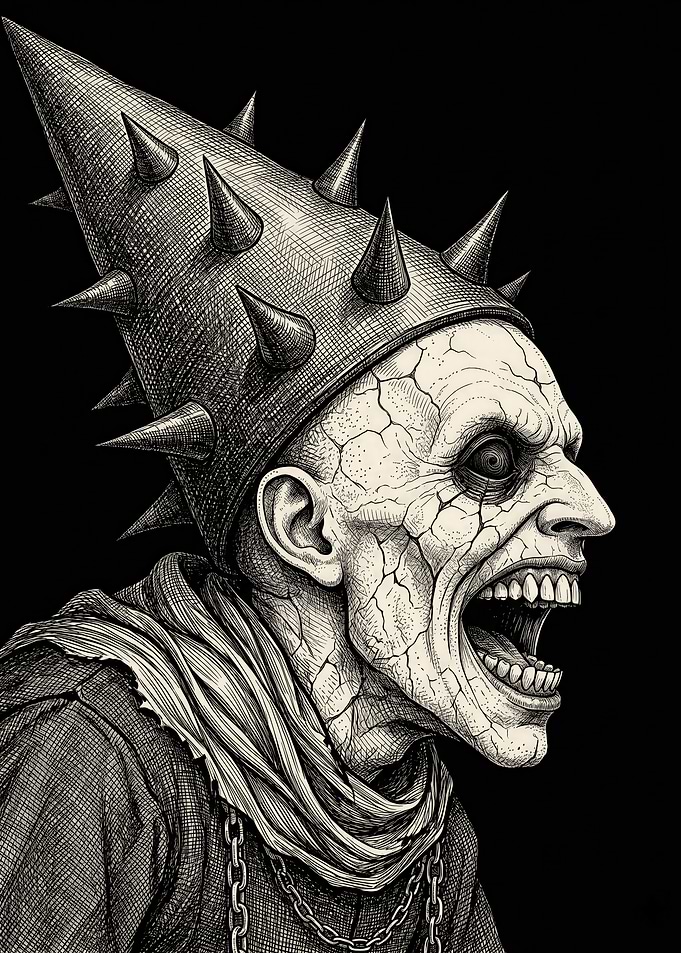Horror Character with Spiked Hat