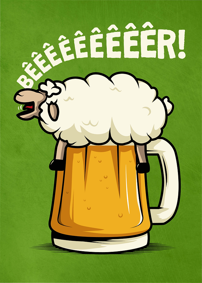 Sheep in a Beer Mug