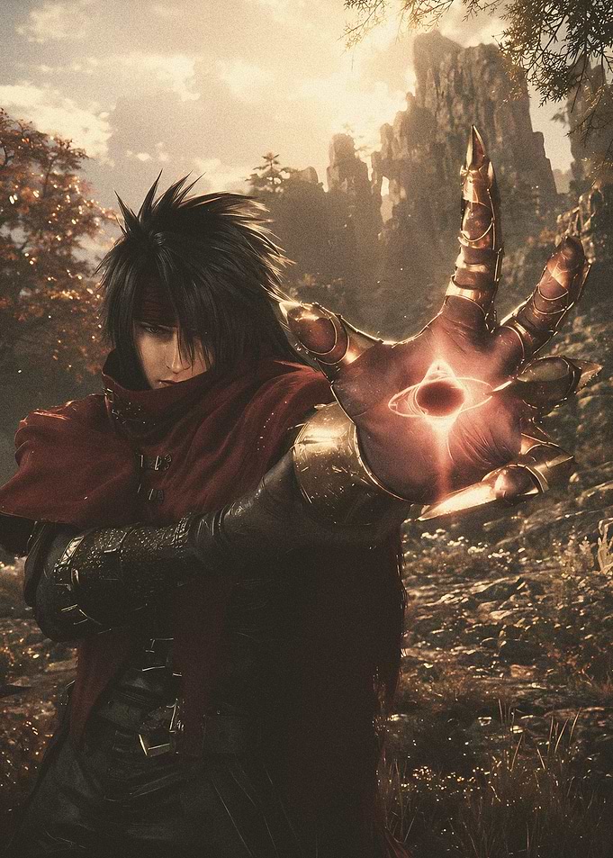 Fantasy Warrior with Glowing Hand
