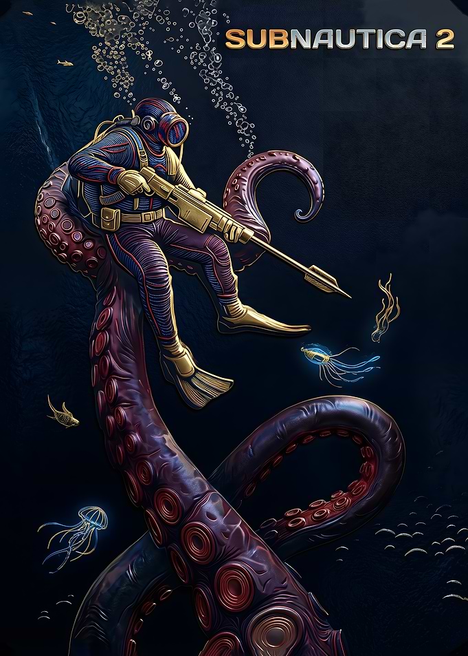 Subnautica 2 Diver and Tentacle