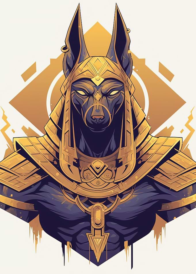 Anubis Egyptian God Artwork