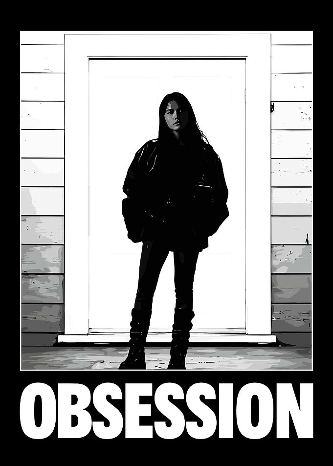 Obsession Poster with Woman