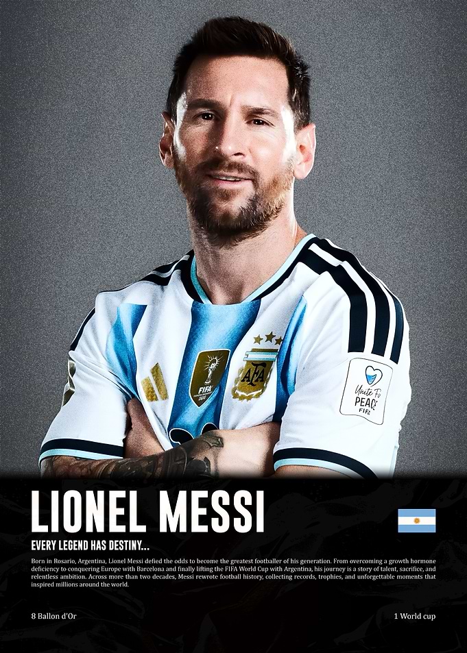 Lionel Messi : biographical information and achievements