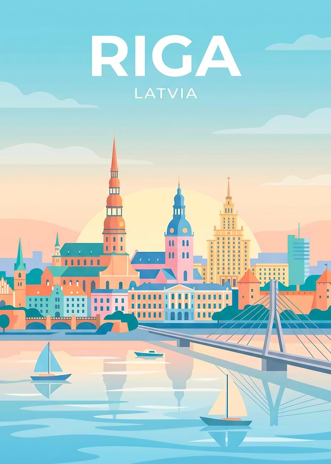 Riga, Latvia Skyline