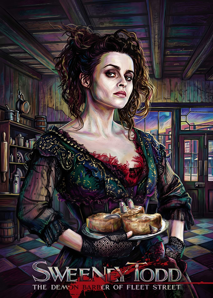 Sweeney Todd Poster with Helena Bonham Carter