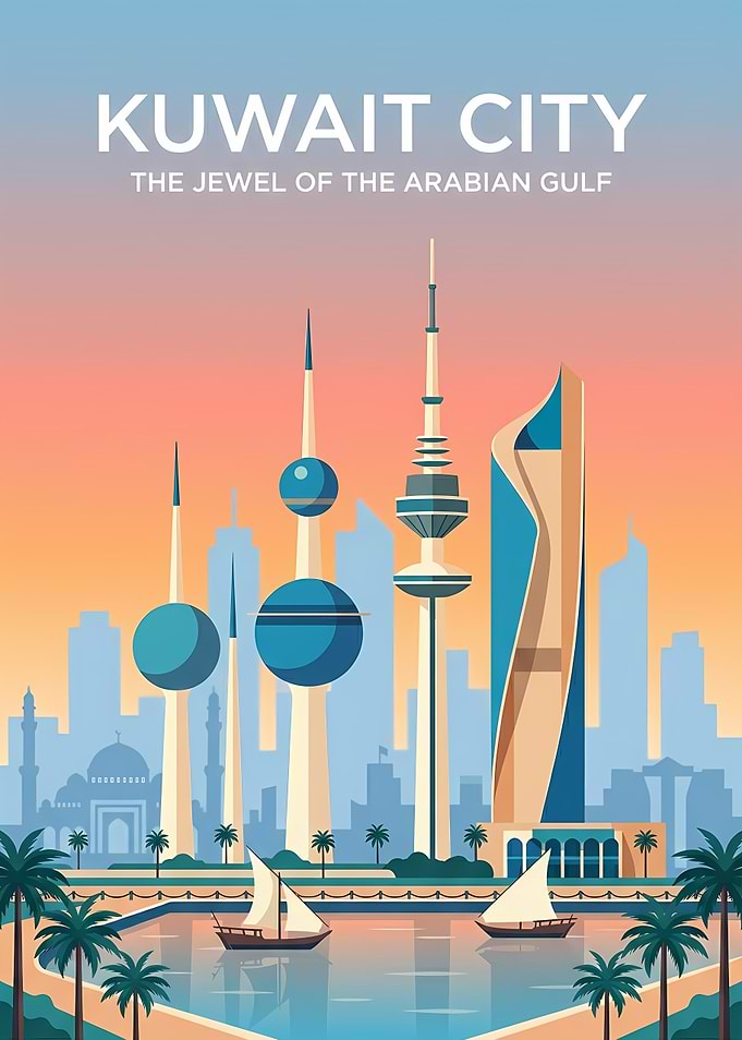 Kuwait City Skyline