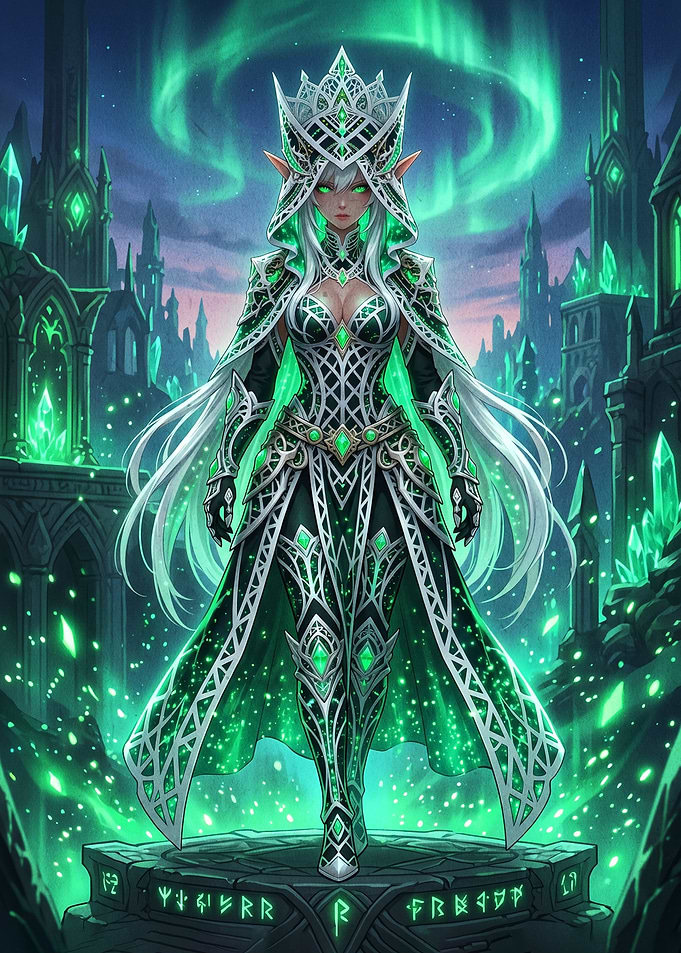 Emerald Elf Queen Aurora