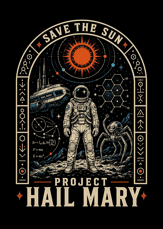 Project Hail Mary Astronaut and Alien