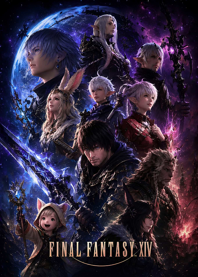 Final Fantasy XIV Characters Poster