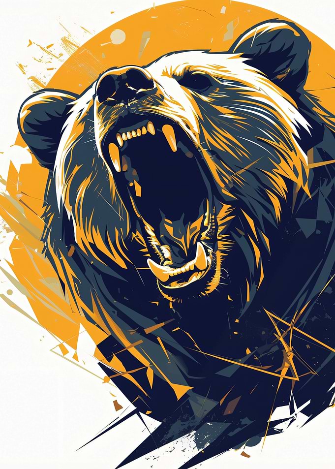 Aggressive Bear Roaring