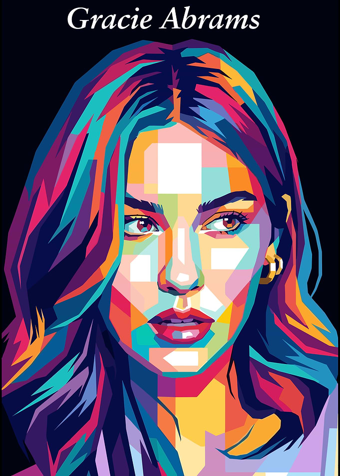 Gracie Abrams Pop Art Portrait