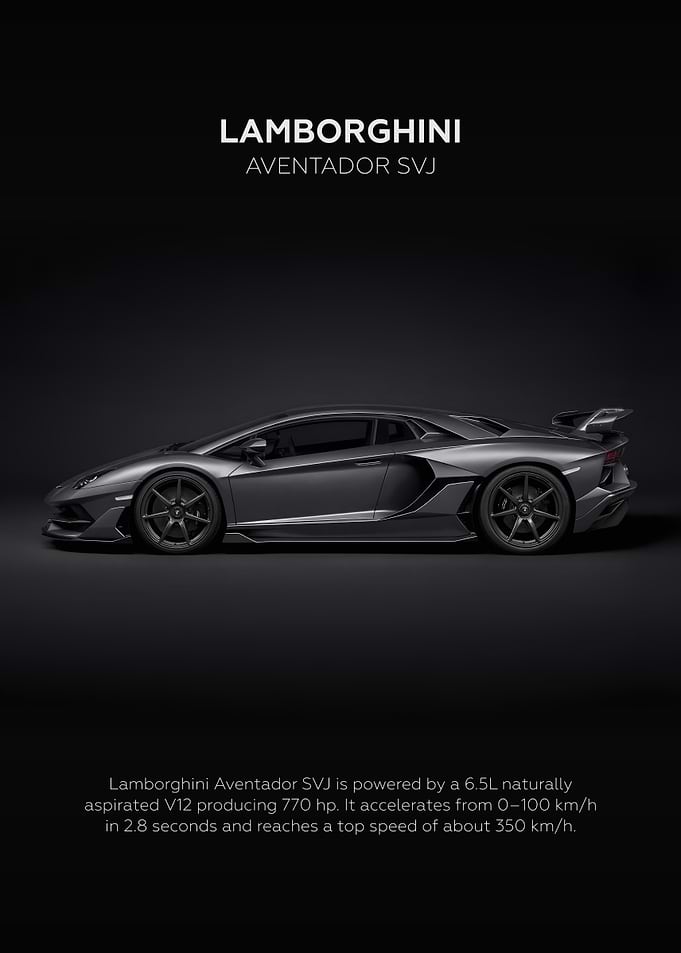 Lamborghini Aventador SVJ Side Car
