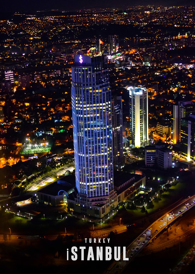 Istanbul cityscape at night