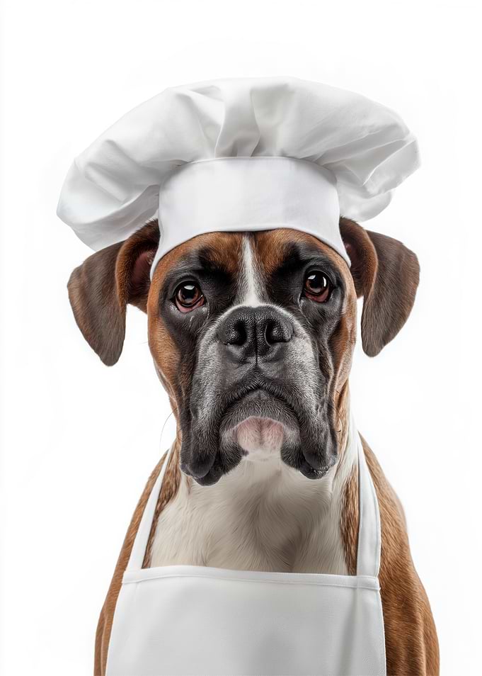 Boxer Dog Chef