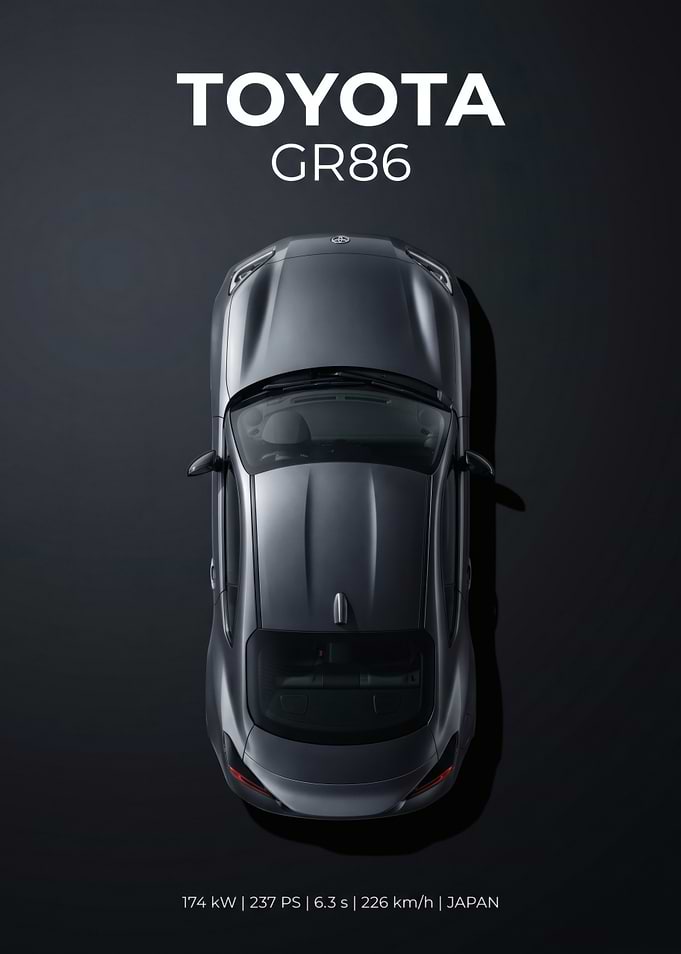 Toyota GR86 Top View