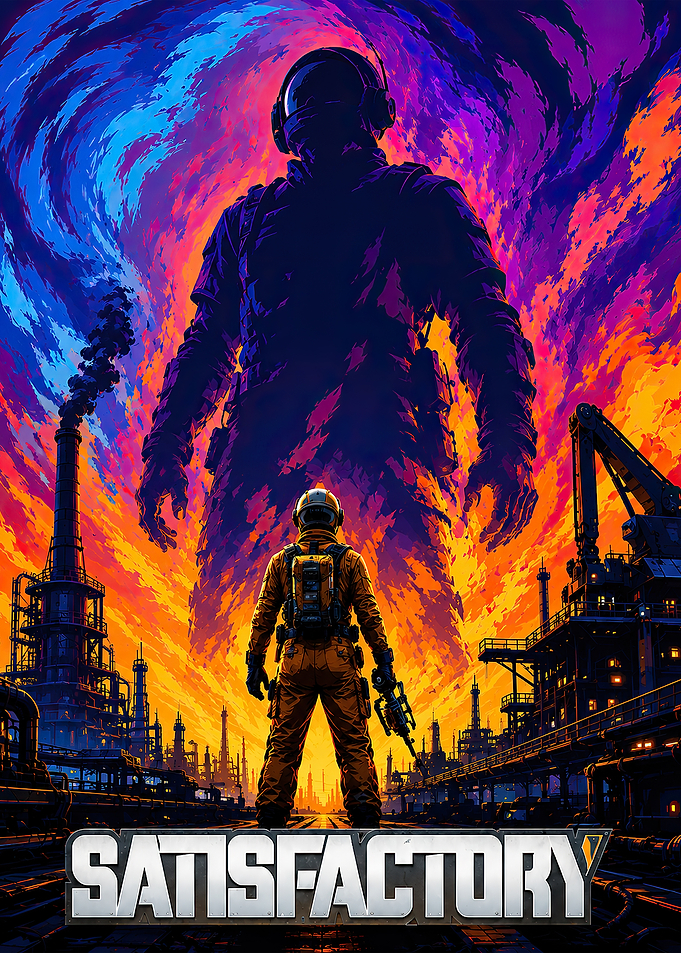Satisfactory Game Poster