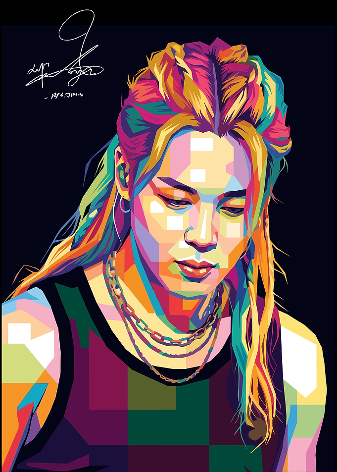 Jimin Pop Art Portrait