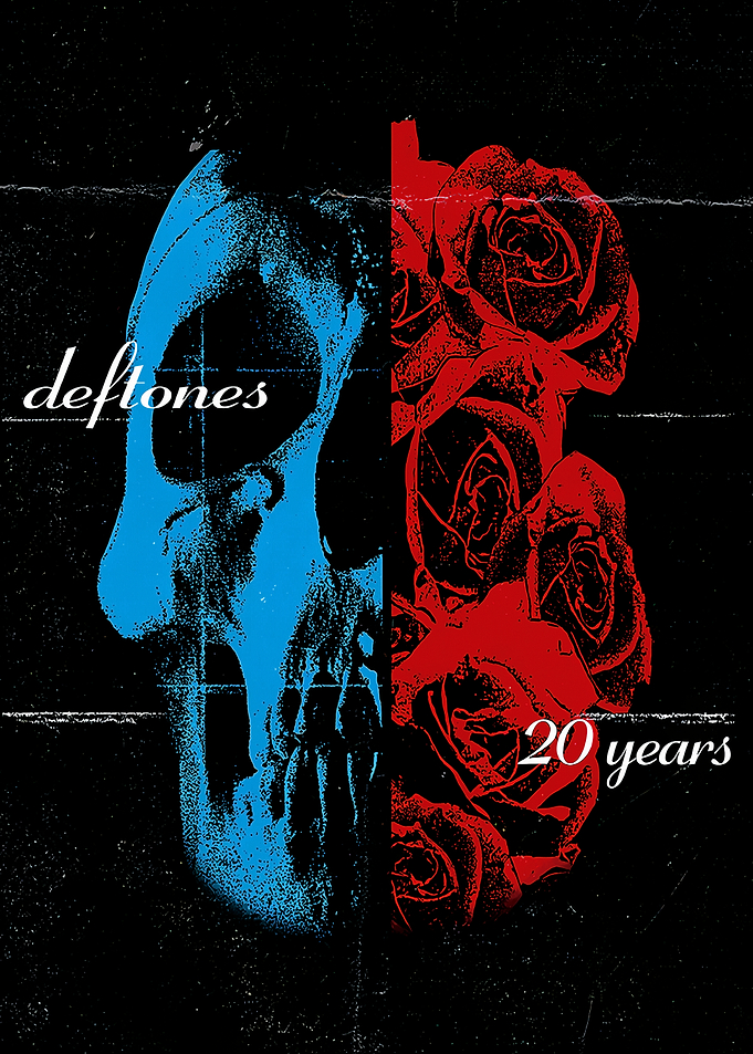 Deftones 20 Years Skull and Roses