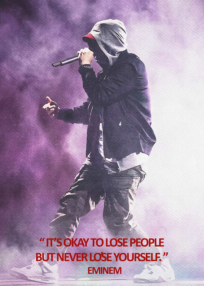 Eminem Performing on Stage