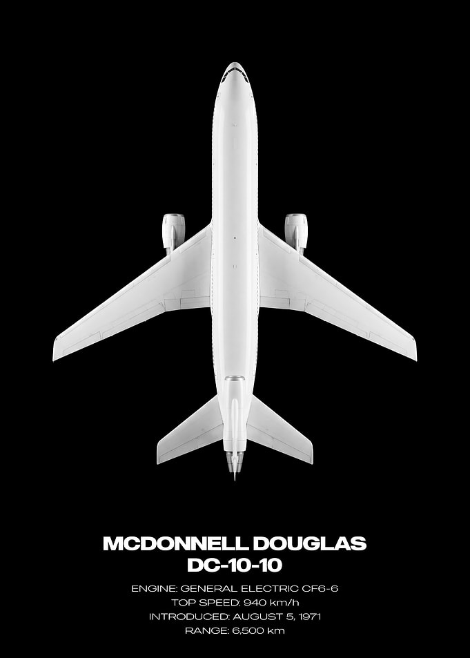 McDonnell Douglas DC-10-10 Top View